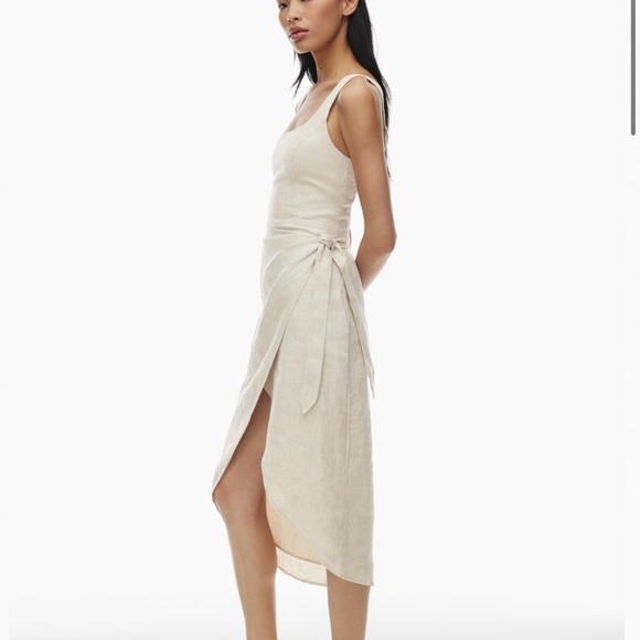 Wilfred New Saturn Linen Midi Dress NWT - Picture 3 of 4
